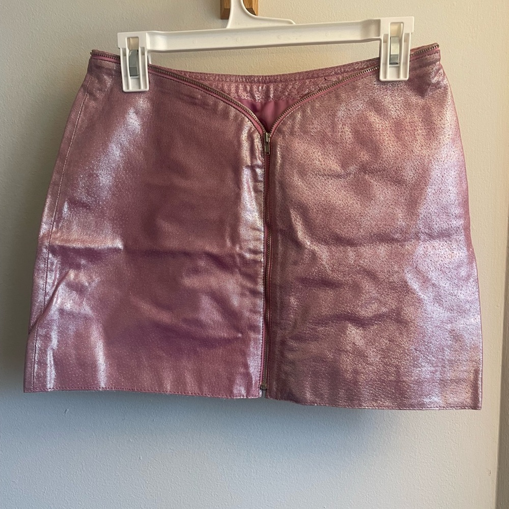 Metallic Pink Skirt